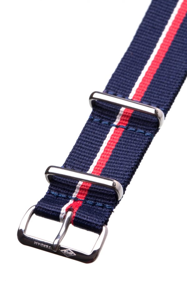 Dark blue, red & white Nato Watch Strap - Image 3