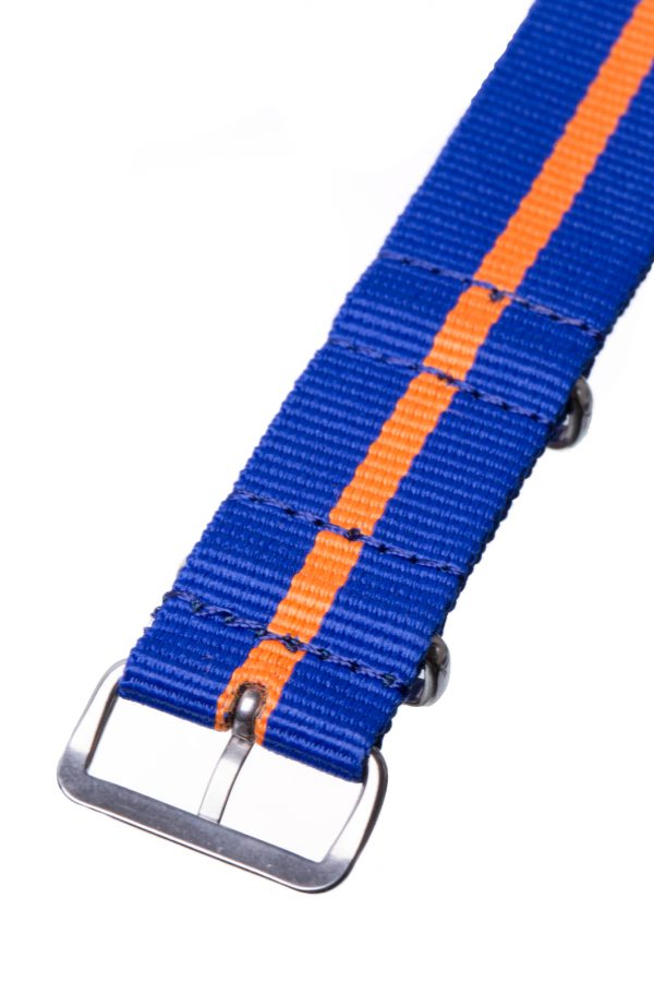 Blue & Orange striped Nato Watch Strap - Image 4