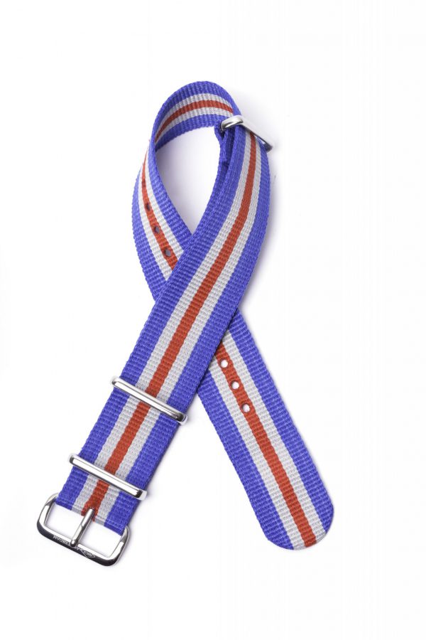 Blue, white & red Nato Watch Strap - Image 2