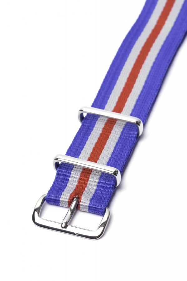 Blue, white & red Nato Watch Strap - Image 3