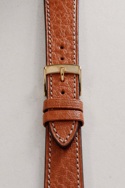 Cognac Himalaya Leather Watch Strap