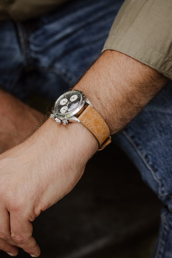 Cognac Himalaya Leather Watch Strap - Image 2