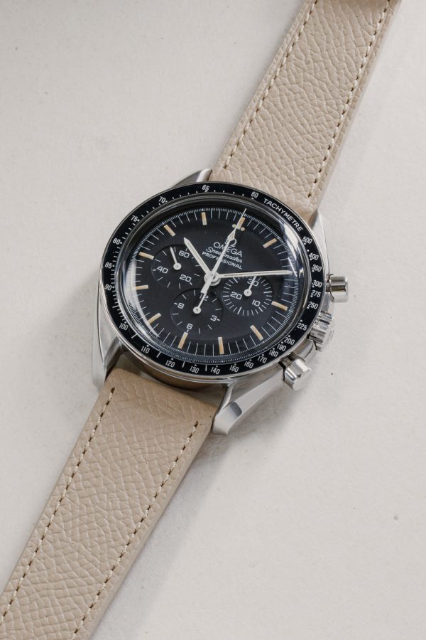 Beige Epsom Leather Watch Strap - Image 4