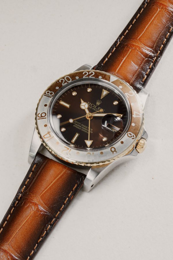 Cognac Vintage Alligator Leather Watch Strap - Image 3