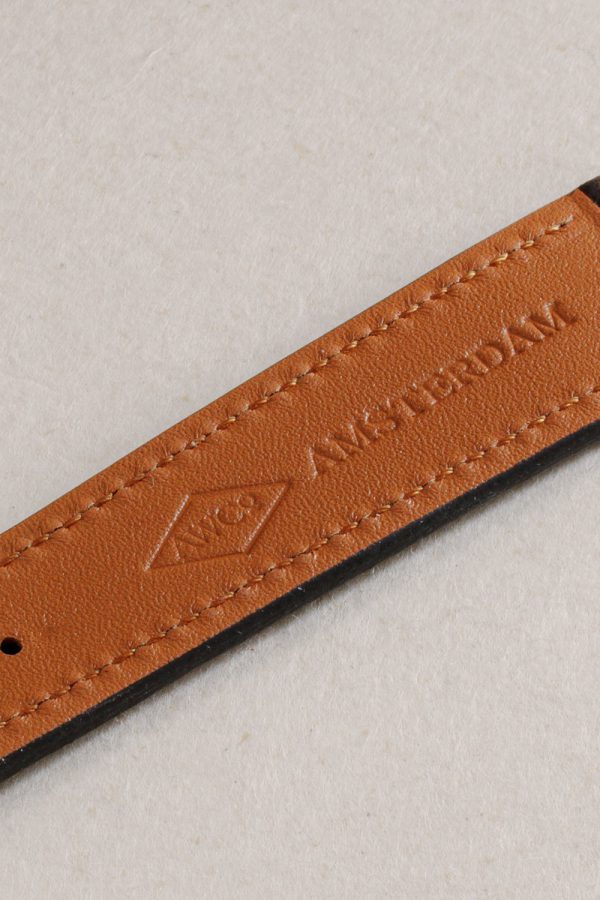 Jeans Blue Nubuck Leather Watch Strap - Image 4