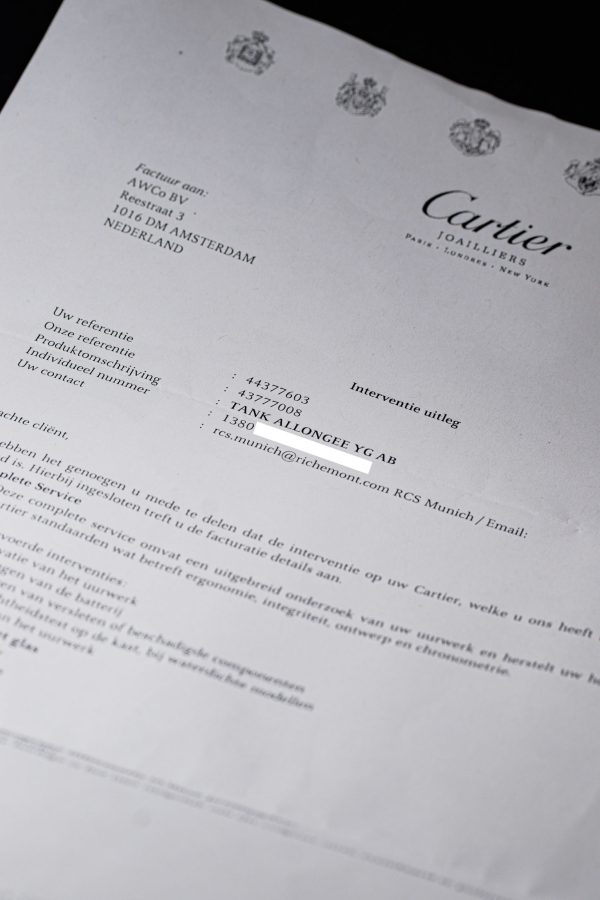 Cartier Tank Mini Allongee Ref. 1380 Incl. Service Papers - Image 5