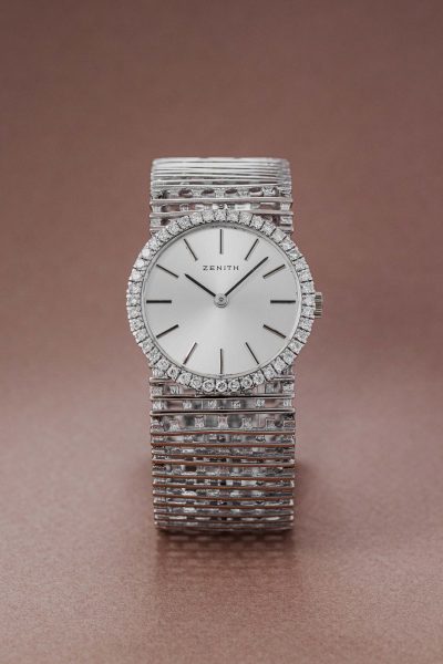 Zenith Dress Watch 18k White Gold & Diamonds