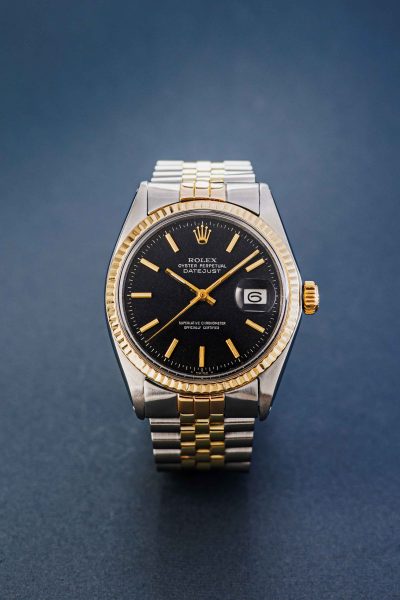 Rolex Datejust black confetti dial
