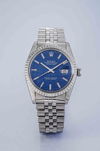 Rolex Datejust Ref.16030 Blue Linen Dial. B+P