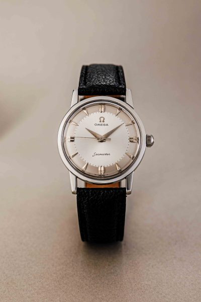 Omega Seamaster two tone silver dial with beautiful indexes