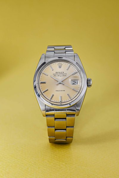 Rolex Air-King Date precision tropical yellowed dial