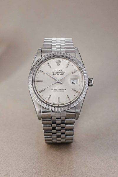 Rolex Datejust silver sunburst dial ref. 16030