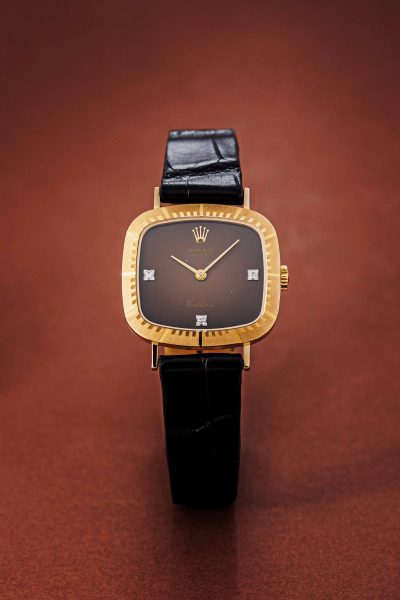 Rolex Cellini Ref. 4082 Brown vignette dial.