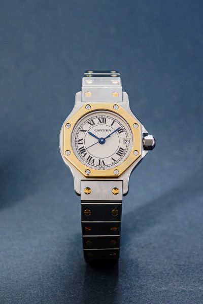 Cartier Santos octagon Ref. 187903 B+P