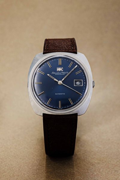 IWC C-shape case Blue dial. Ref.R814A