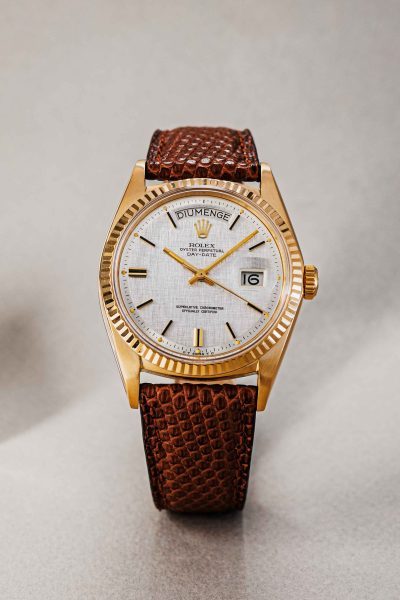 Rolex Day-Date Catalan Daydisk / Linen dial. Ref.1803