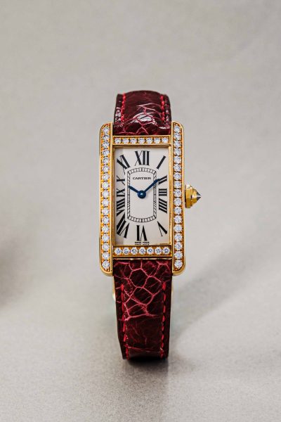 Cartier Tank Americaine 18k yellow gold + Diamond Ref.2482