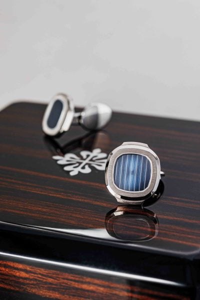 Patek Philippe cufflinks Nautilus +box